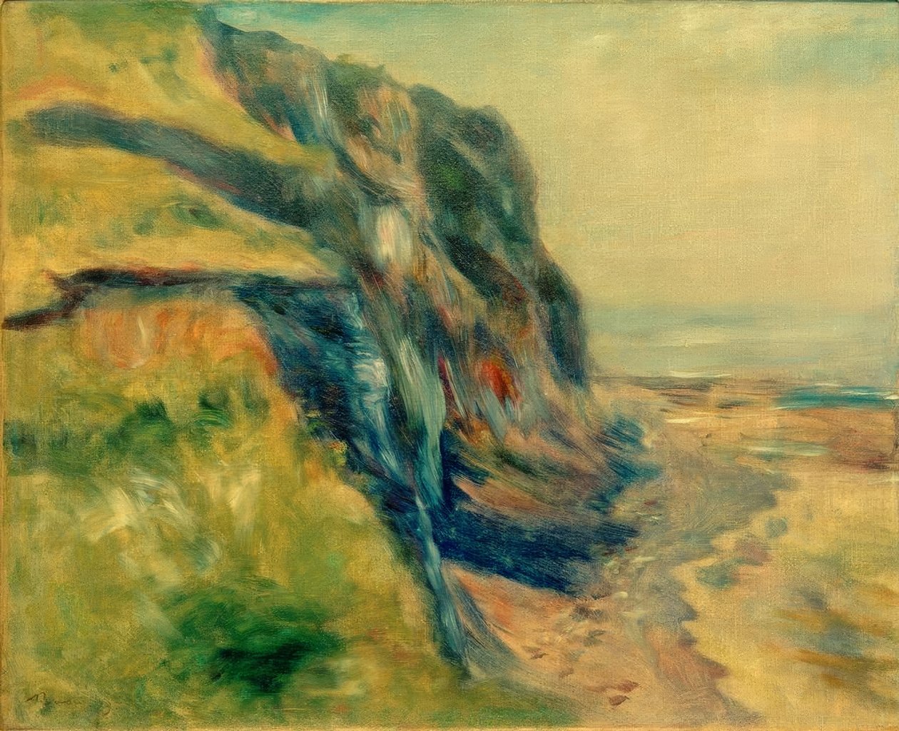 The Coast Near Dieppe by Pierre-Auguste Renoir