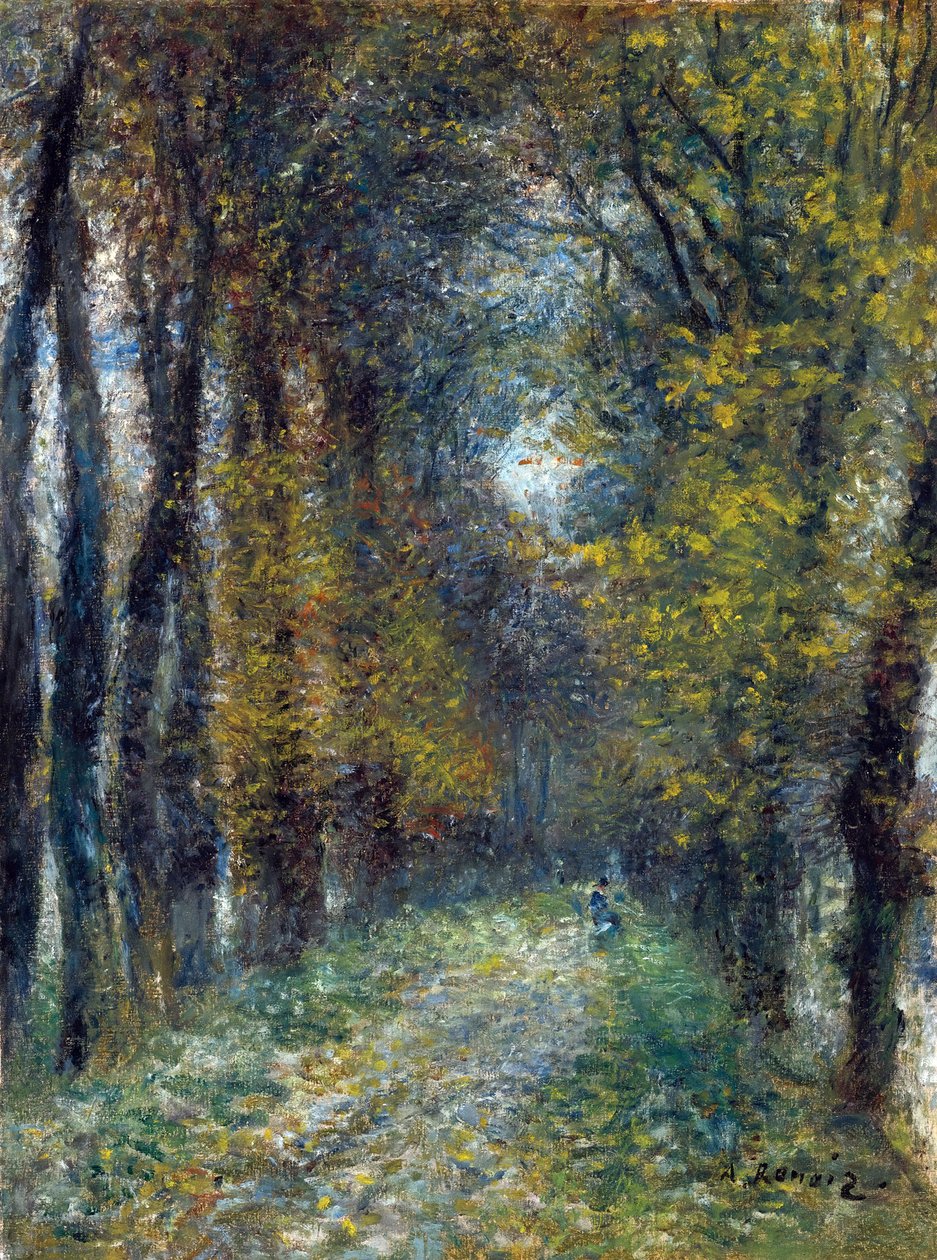 The Covered Alley by Pierre-Auguste Renoir