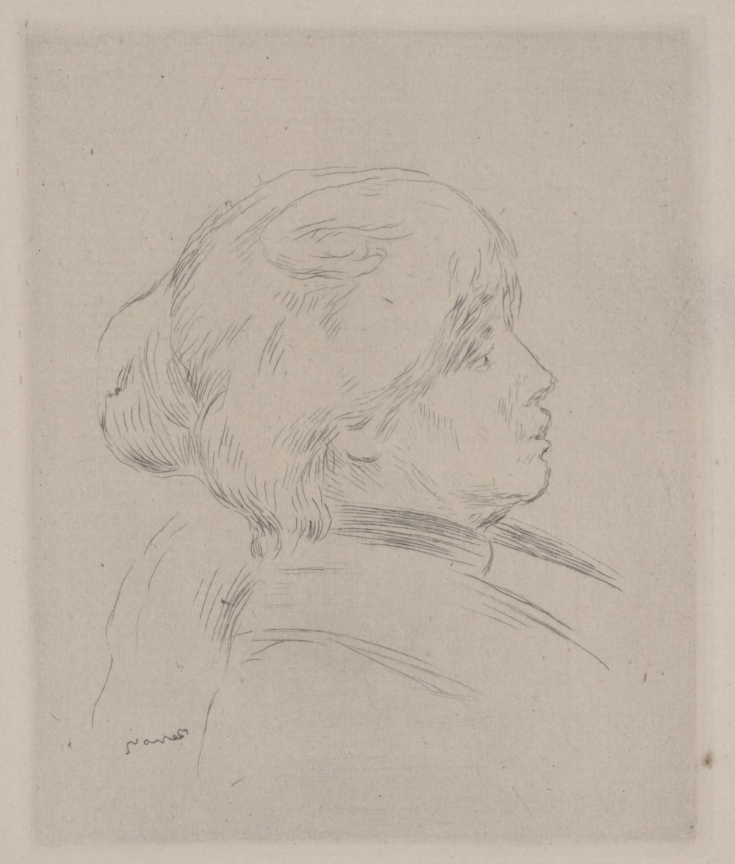 Portrait of Berthe Morisot by Pierre-Auguste Renoir