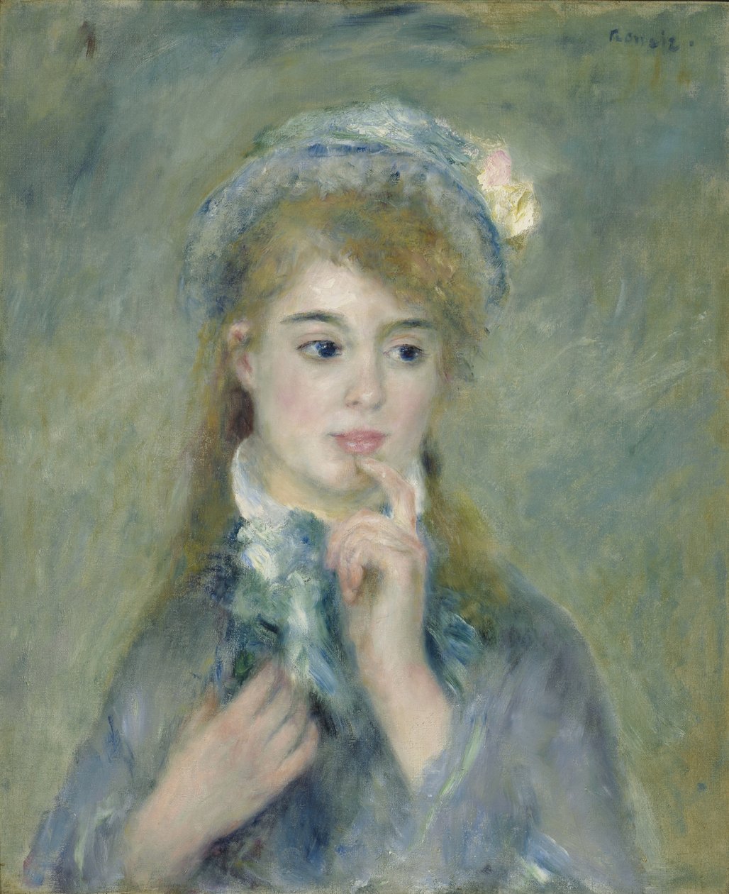 Portrait of a Young Woman by Pierre-Auguste Renoir