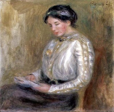 Reading by Pierre-Auguste Renoir