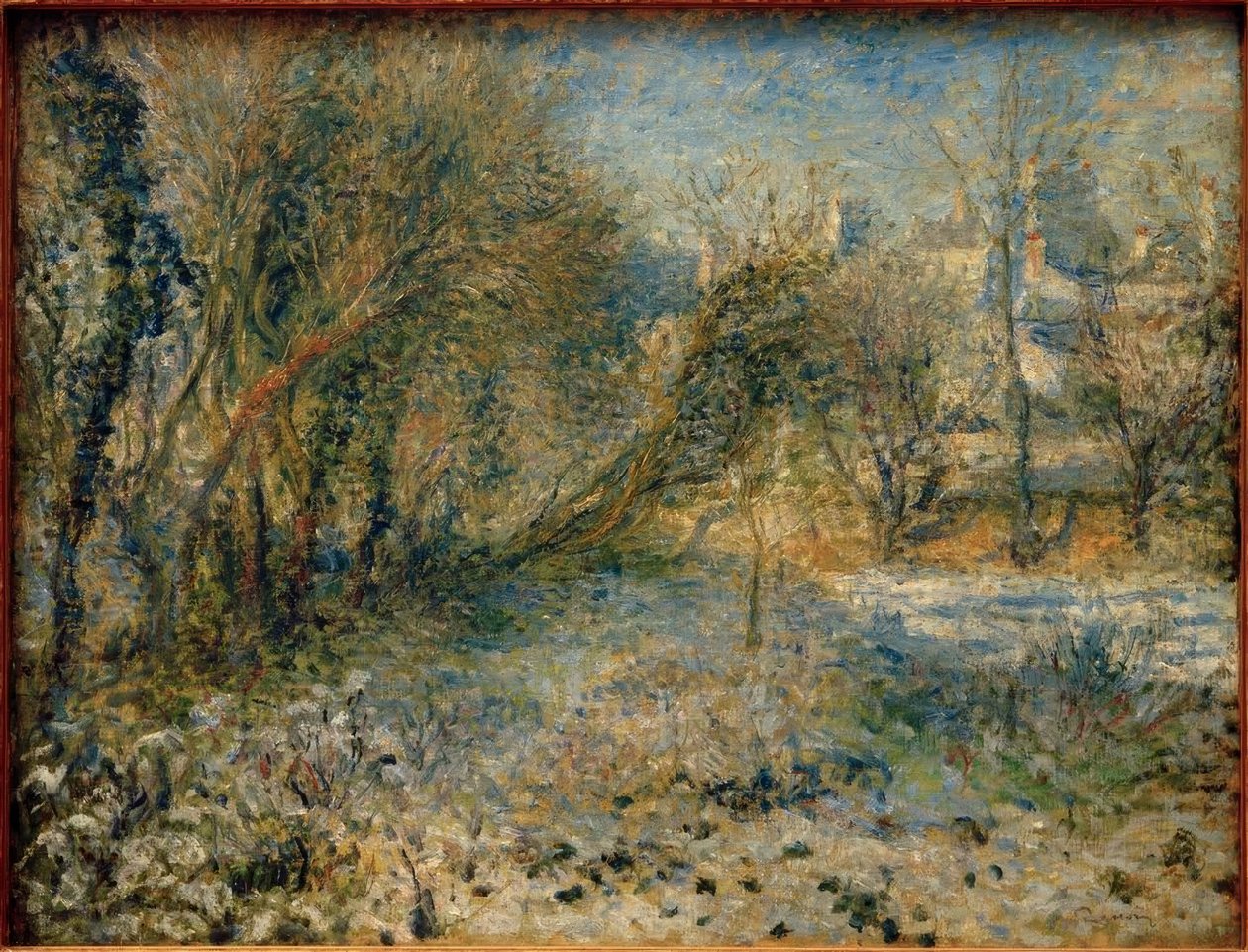 Snow Landscape by Pierre Auguste Renoir