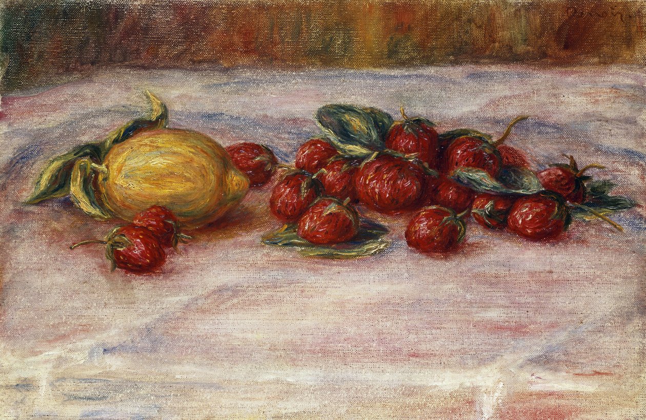 Strawberries and Lemons by Pierre-Auguste Renoir