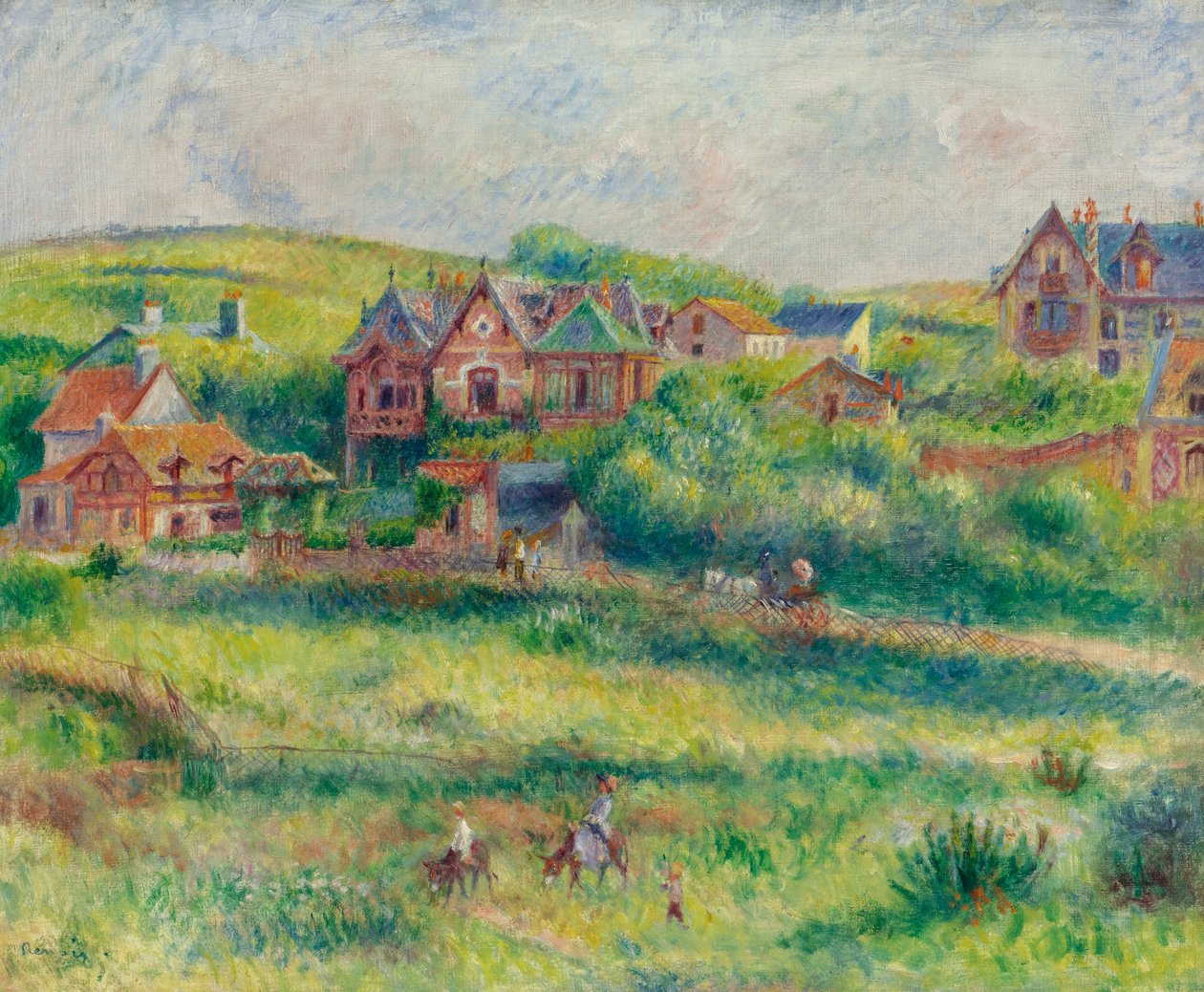 The House of Blanche Pierson, Pourville by Pierre Auguste Renoir