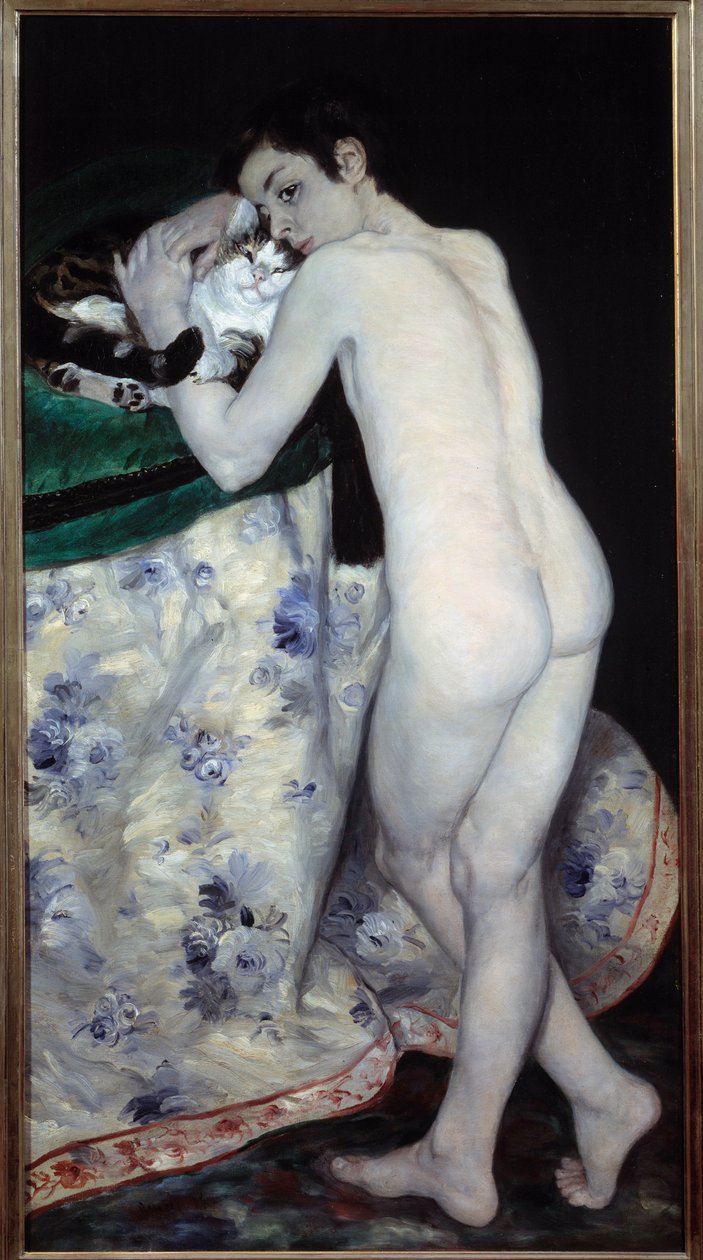 The young boy with the cat by Pierre Auguste Renoir