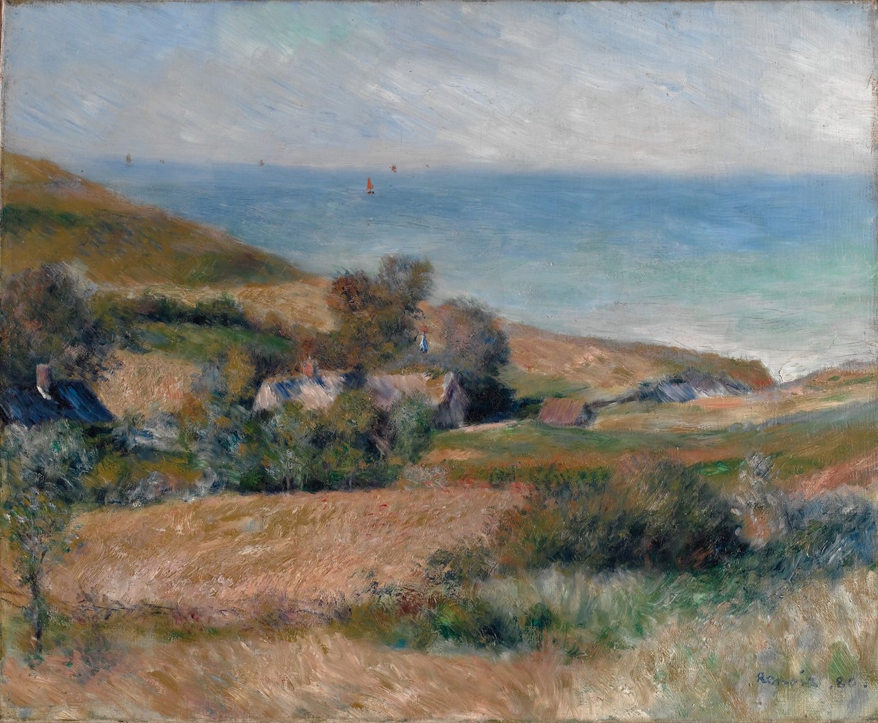 View of the Seacoast near Wargemont in Normandy by Pierre Auguste Renoir