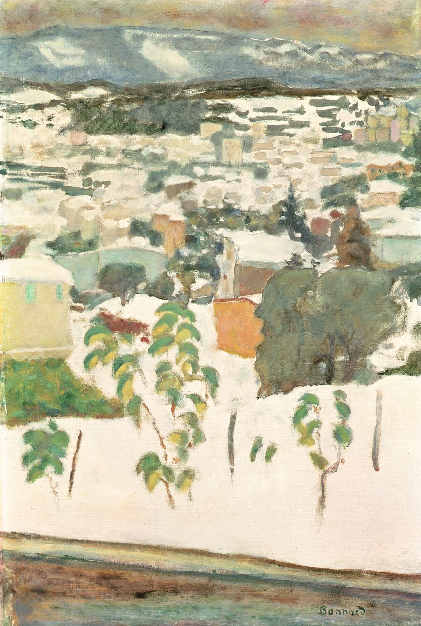 Le Cannet in the Snow, c.1927 by Pierre Bonnard