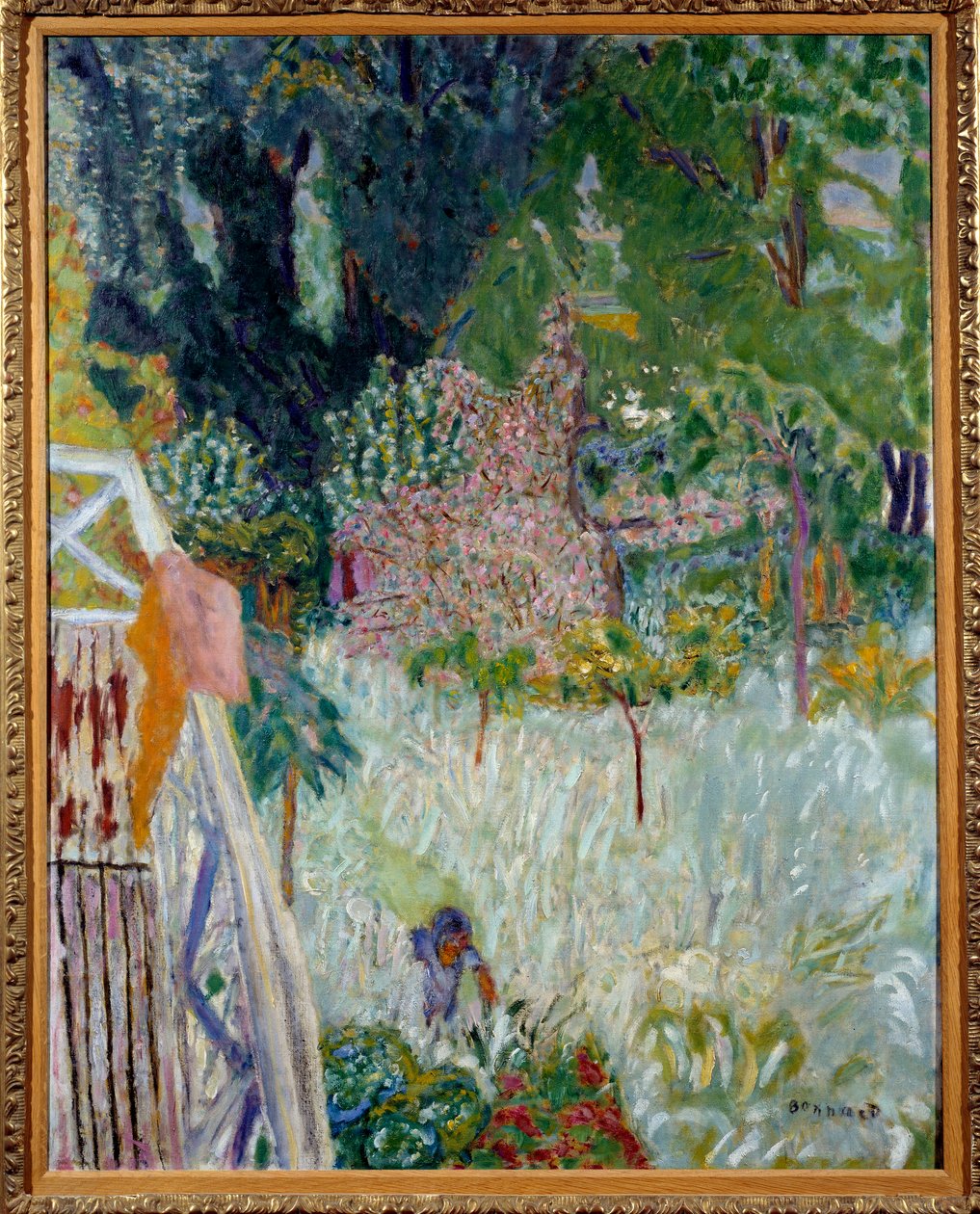 Le apple mier floral ou balcon Vernonet by Pierre Bonnard