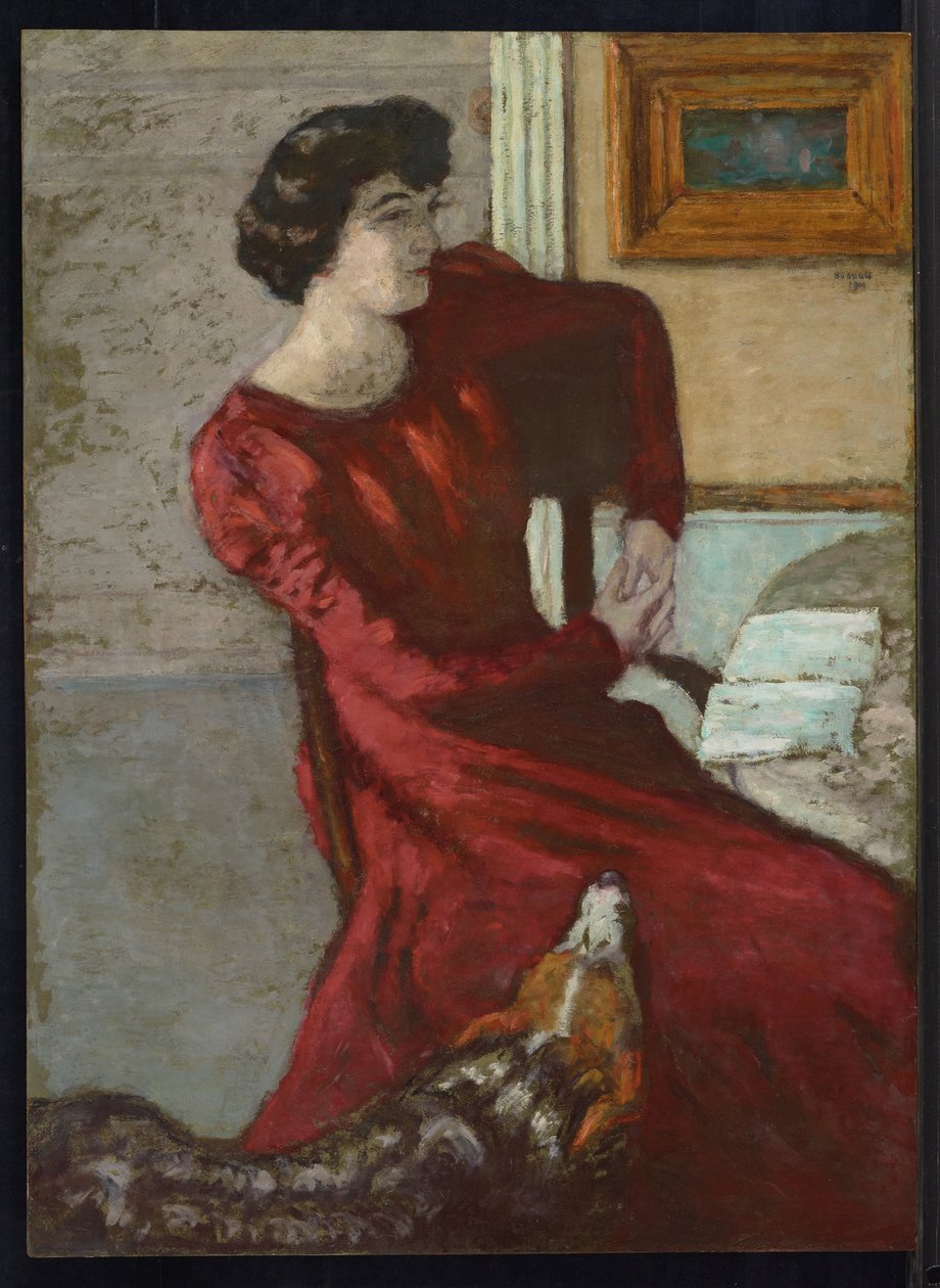 Portrait of Madame Hessel, or the Woman in Red, 1901 by Pierre Bonnard