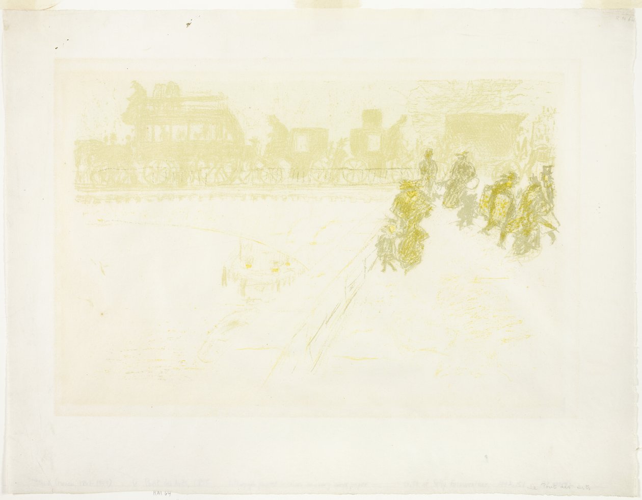 The Bridge, from Some Aspects of Paris Life by Pierre Bonnard