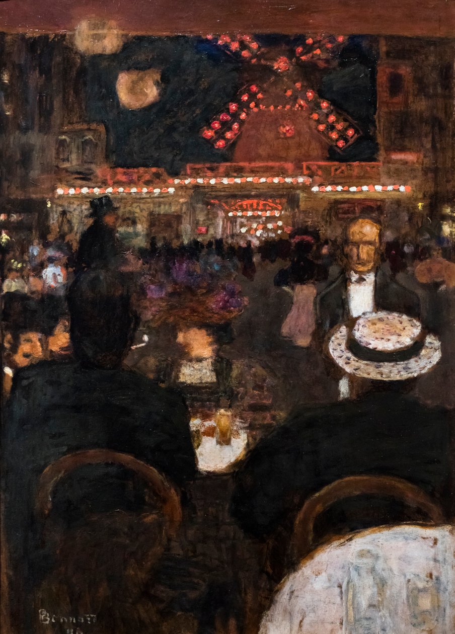 The Moulin Rouge or Place Blanche (Café Terrace) by Pierre Bonnard