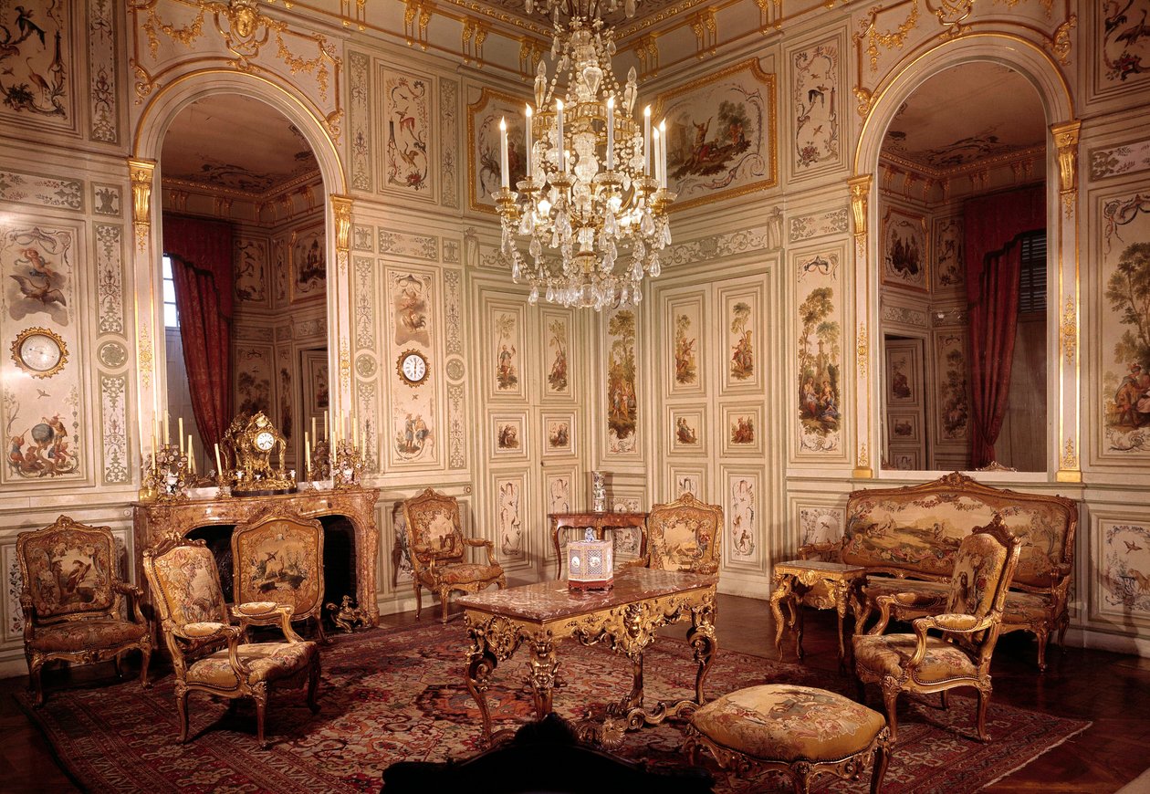 View of the Salon of the Chateau of Champs-sur-Marne Realized by Architects Pierre Bullet and His Son Jean Baptiste Bullet de Chamblain Between 1699 and 1706 by Pierre Bullet