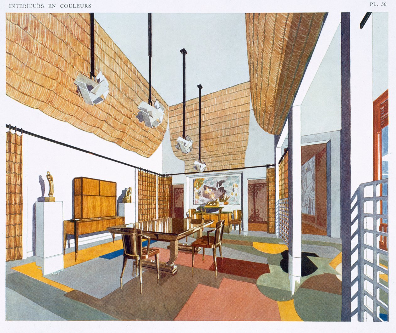 Dining Room in Colonial Style, from 