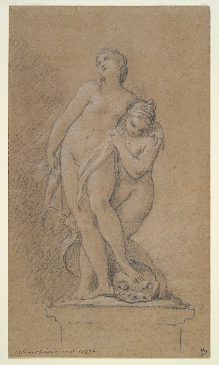 Venus Supported by a Nereid by Pierre Charles Tremolieres