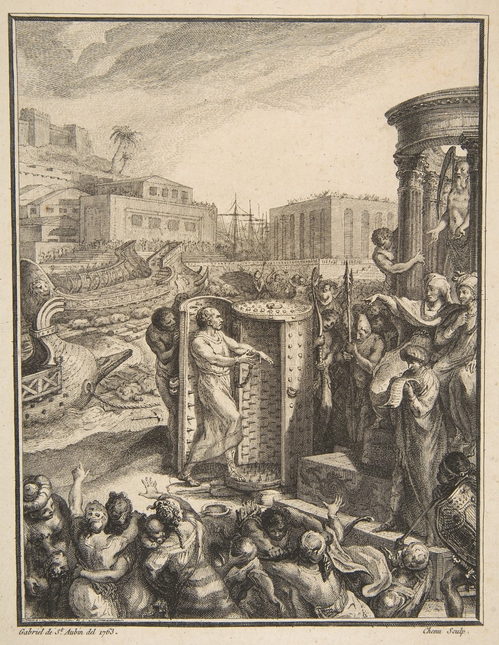 Regulus Condemned to the Most Horrible Torture, 18th century by Pierre Chenu