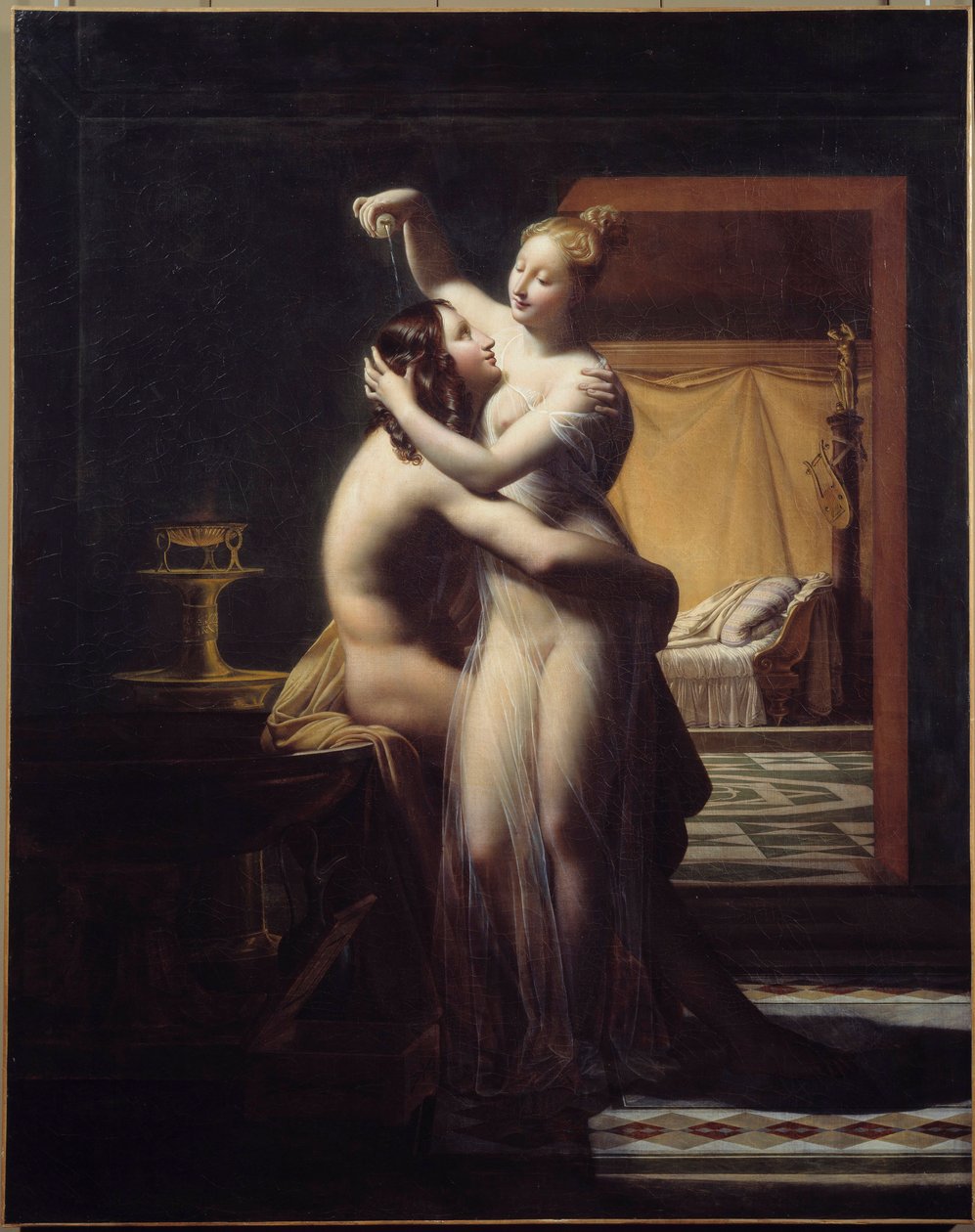 Hero and Leandre by Pierre Claude Delorme