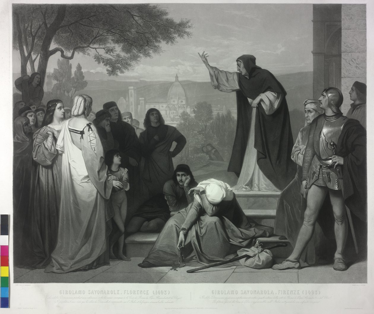 1493 Savonarola Homily in Florence by Pierre Cottin