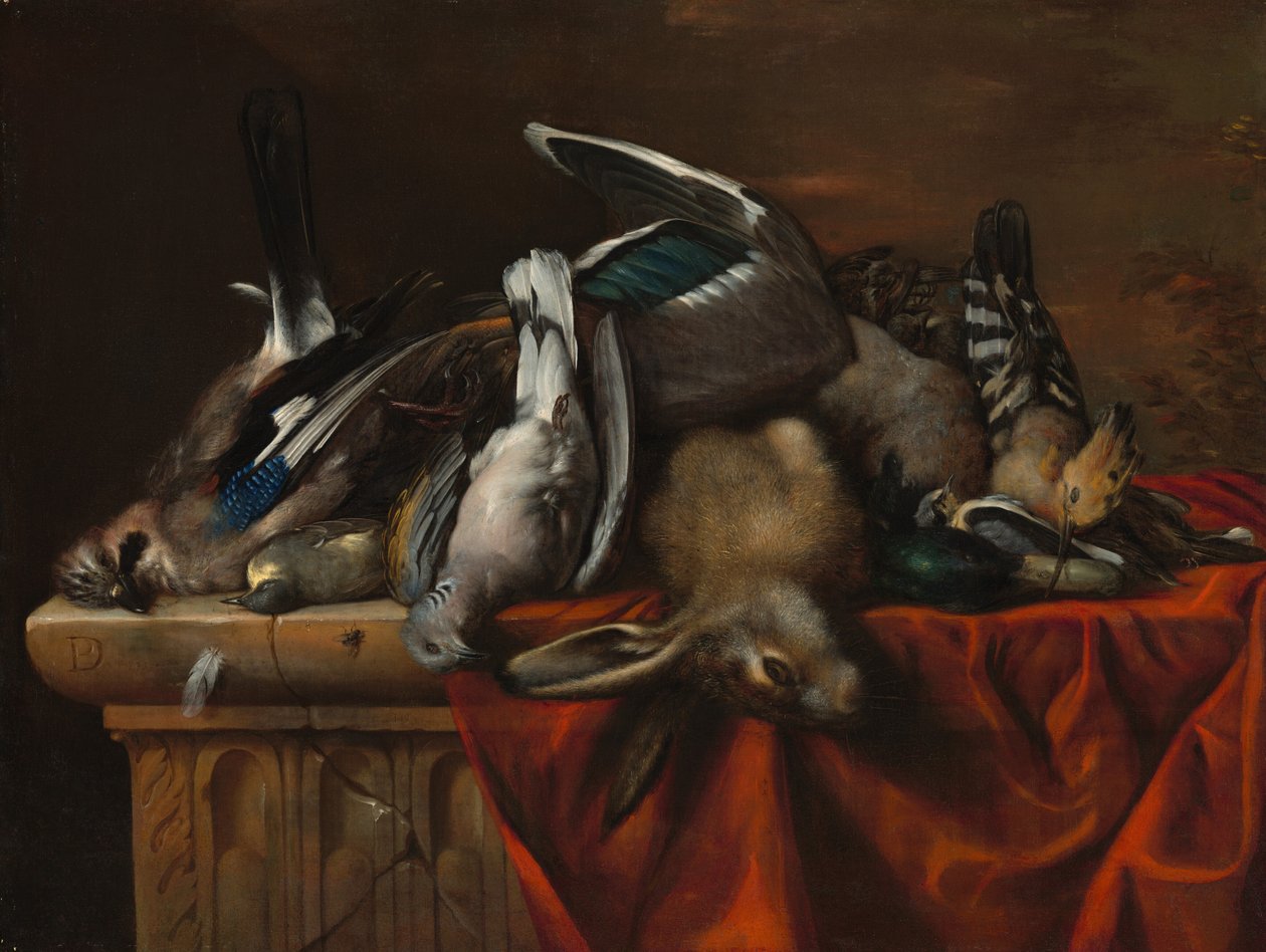 Still Life with Trophies of the Hunt by Pierre Dupuis