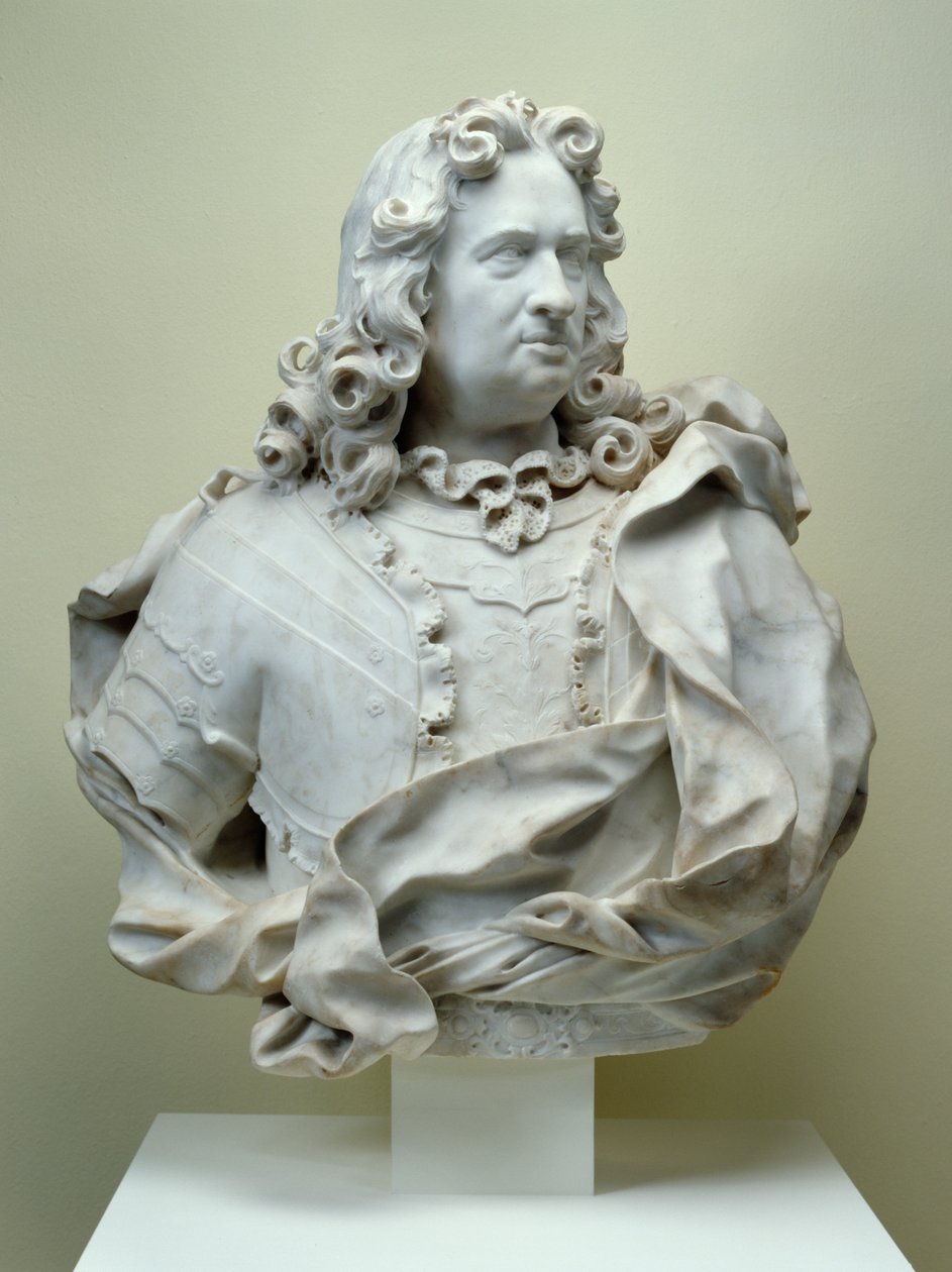 Bust of Count Karl of Hessen-Kassel by Pierre Etienne Monnot
