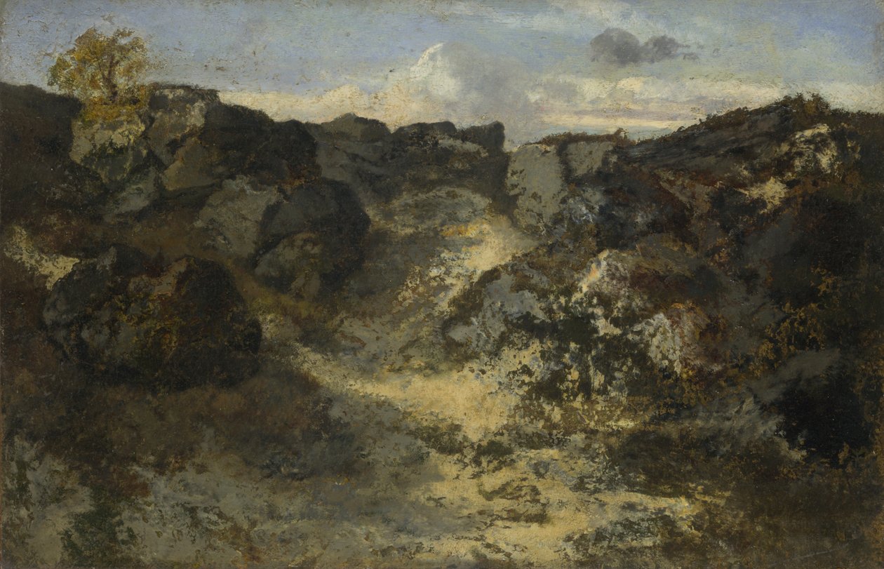 Rocky Landscape, c. 1840 by Pierre Etienne Theodore Rousseau