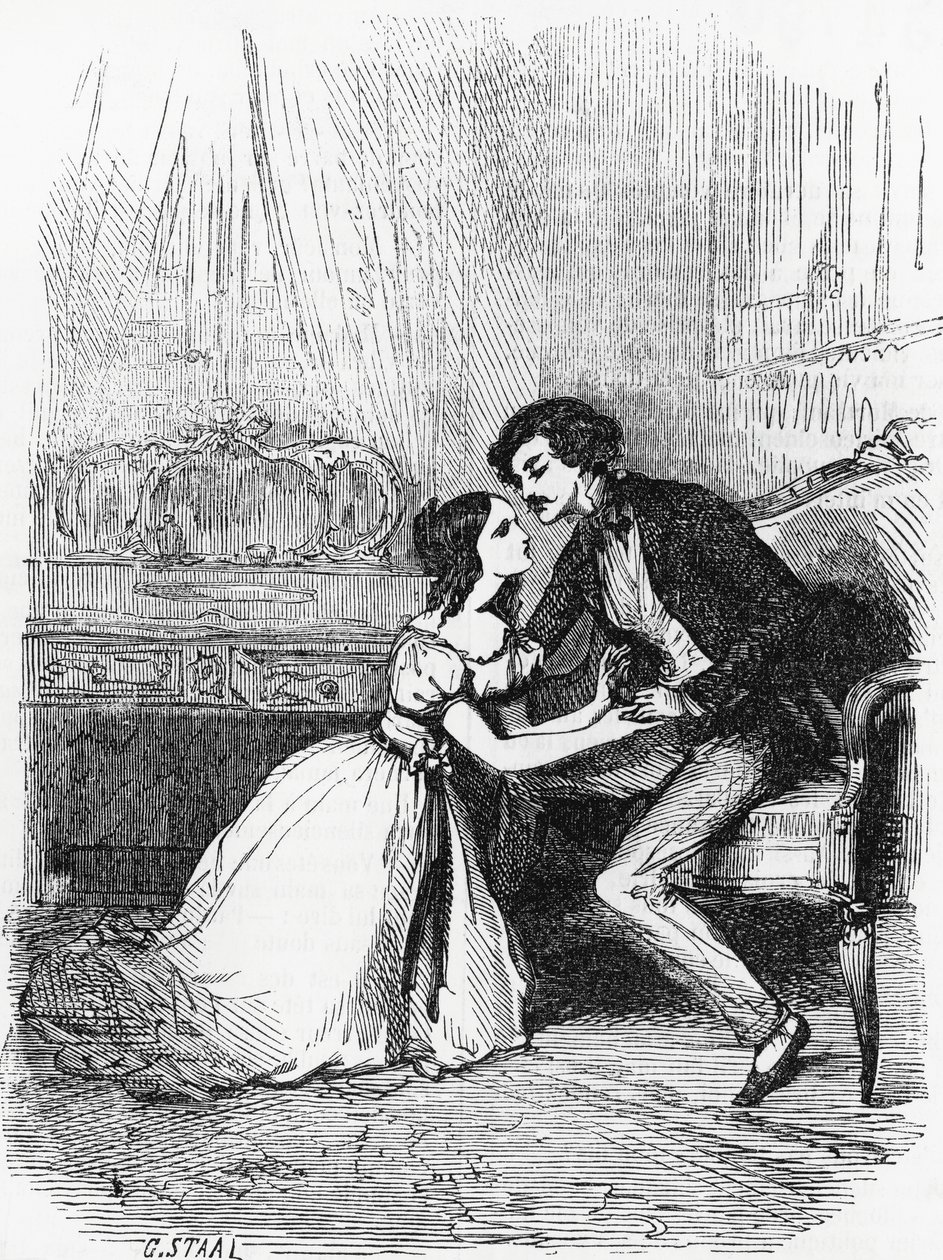 Illustration for Black Sheep, novel by Honore de Balzac from Human Comedy by Pierre Gustave Eugene (1817 82) Staal