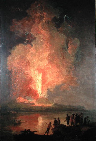 Mount Vesuvius Erupting by Pierre Jacques Volaire