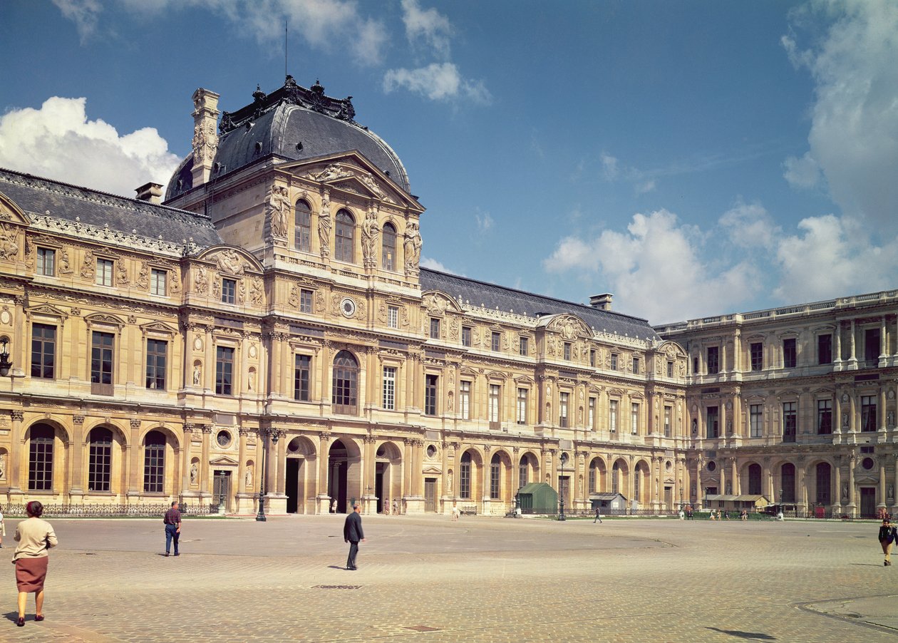 The Henri II Facade in the Cour Carree by Pierre Lescot
