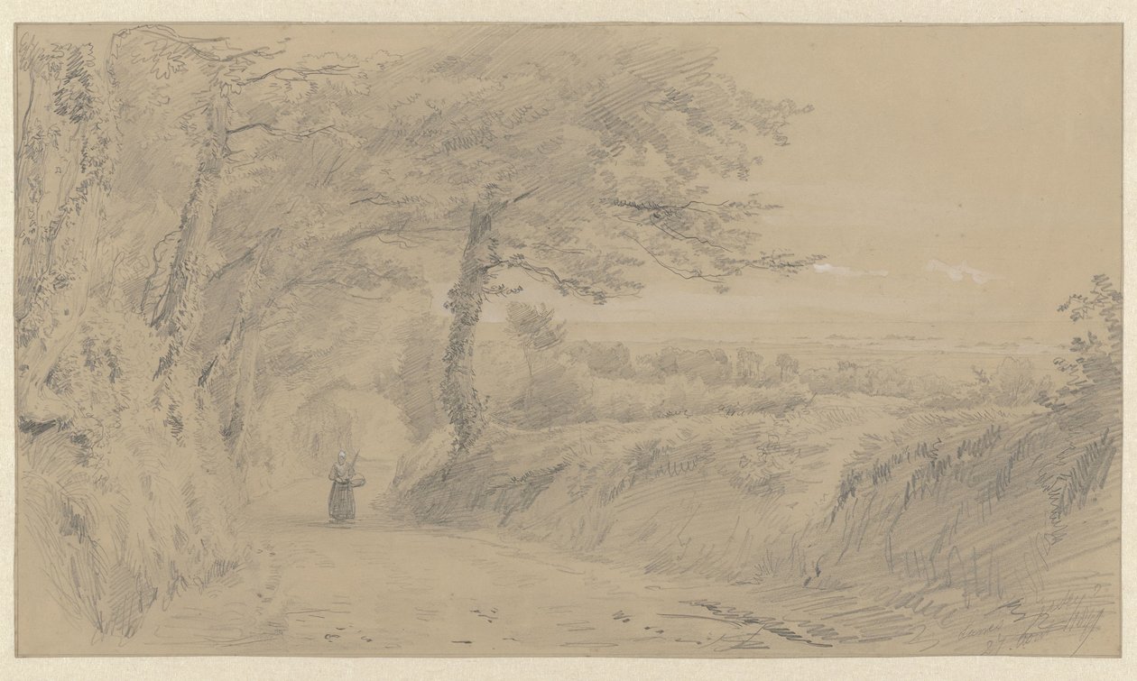 Landscape on Jersey by Pierre Louis Dubourcq