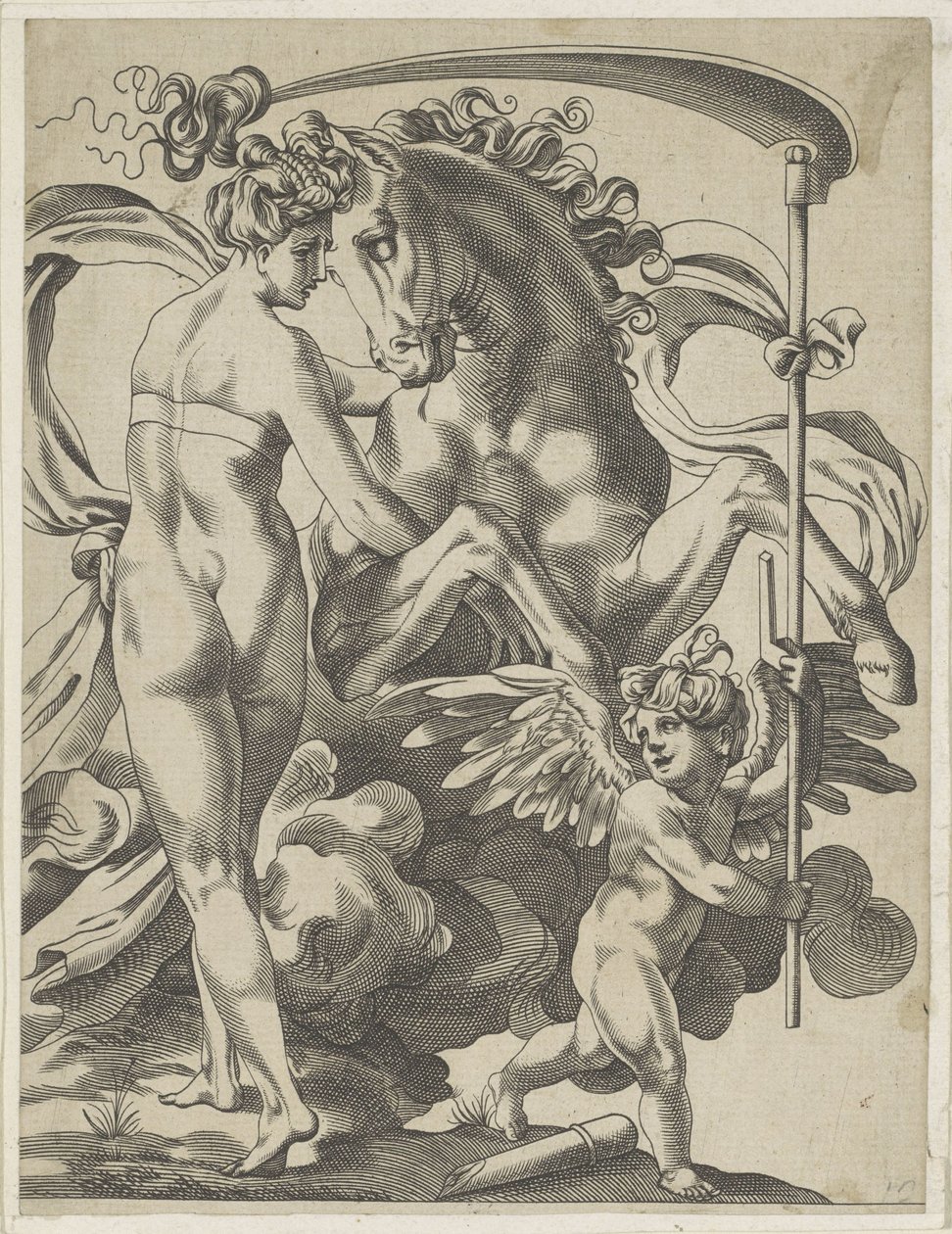 Saturn and the Nymph Philyra by Pierre Milan
