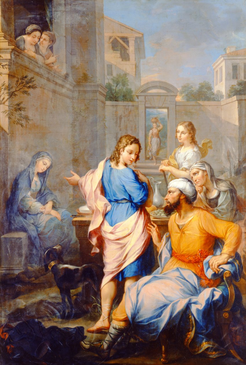 Tobias Asking Raguel for His Daughter, Sarah's, Hand in Marriage