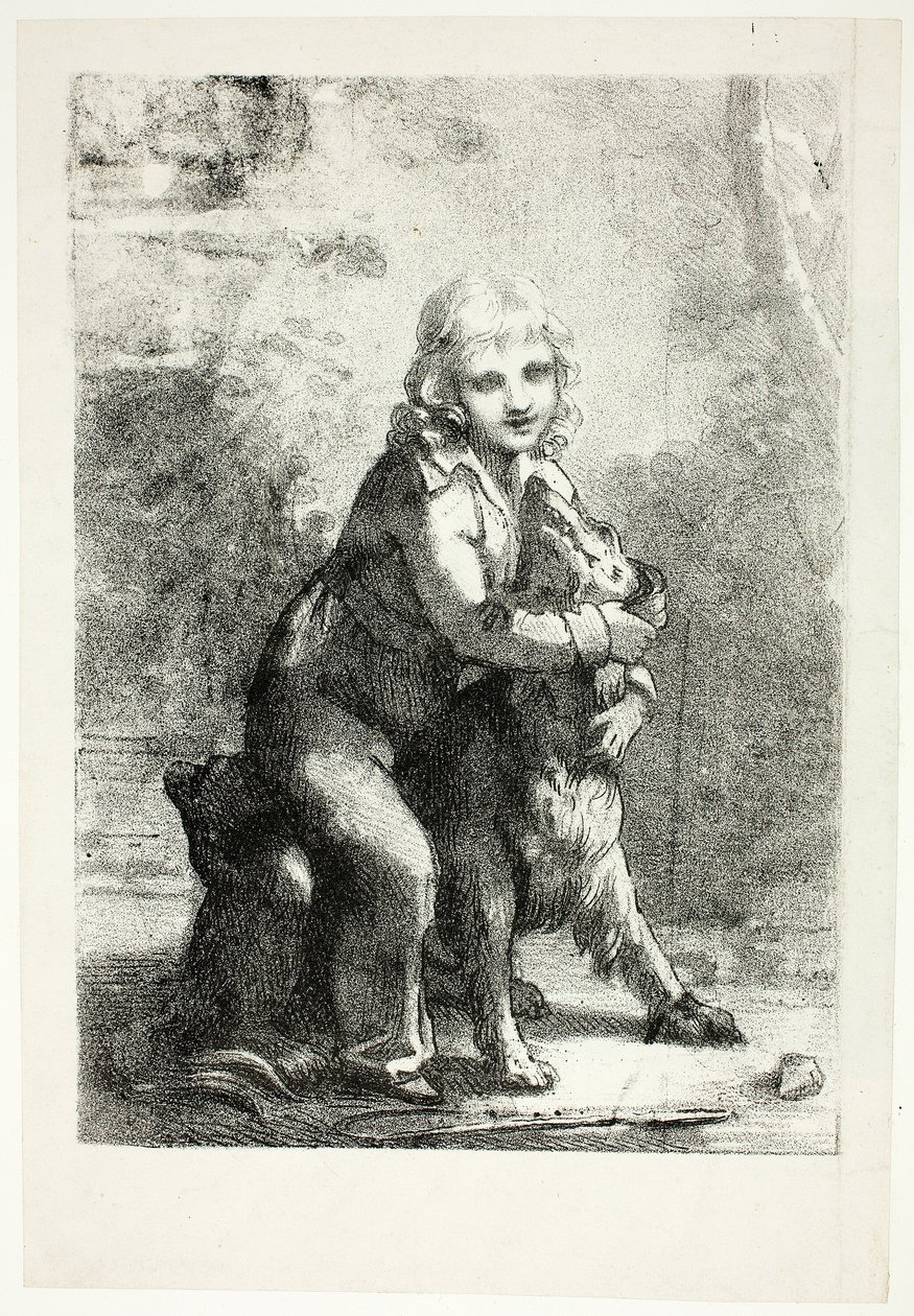 Child with Dog by Pierre Paul Prud