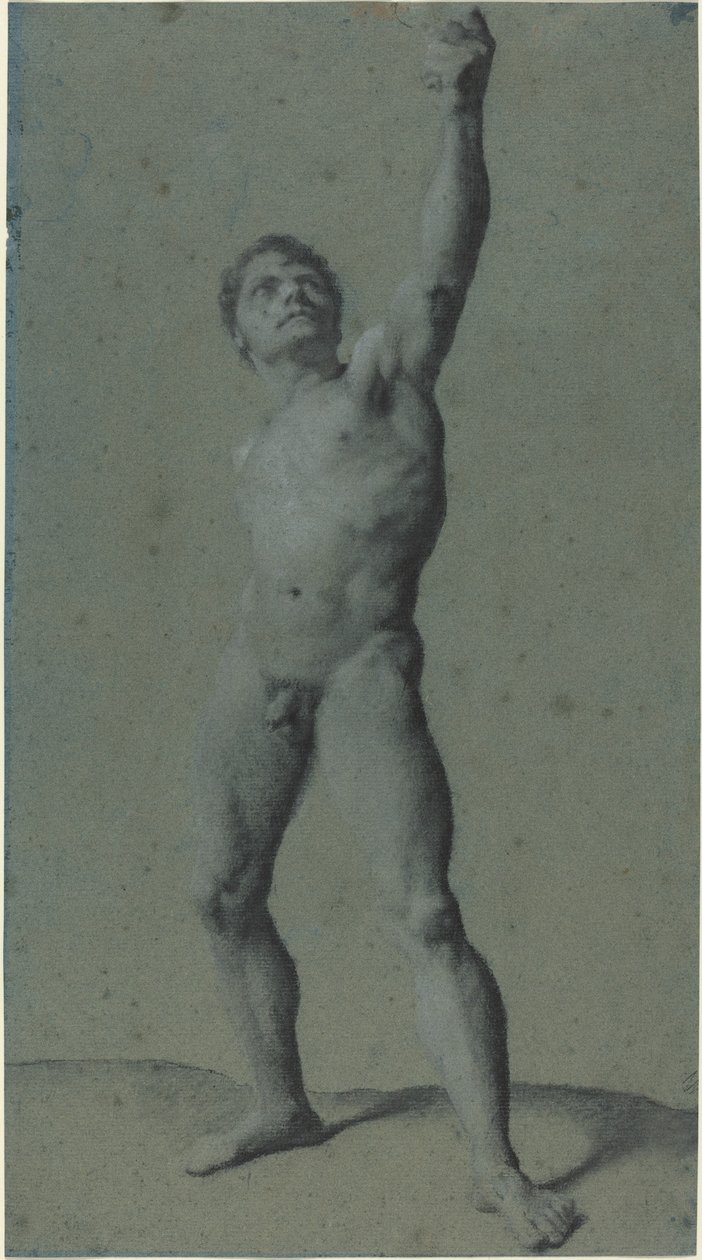 Male Nude Study by Pierre Paul Prud