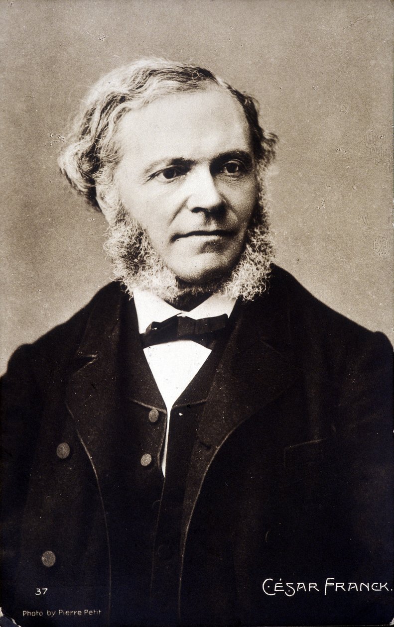 Portrait of César Franck, French composer and organist of Belgian origin (1822-1890) by Pierre Petit