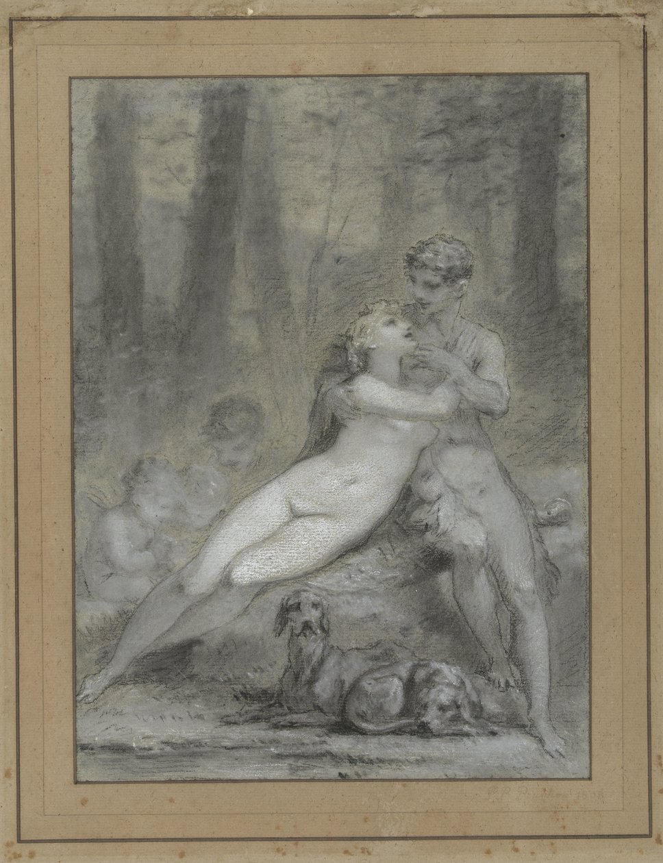 Venus and Adonis by Pierre Prud
