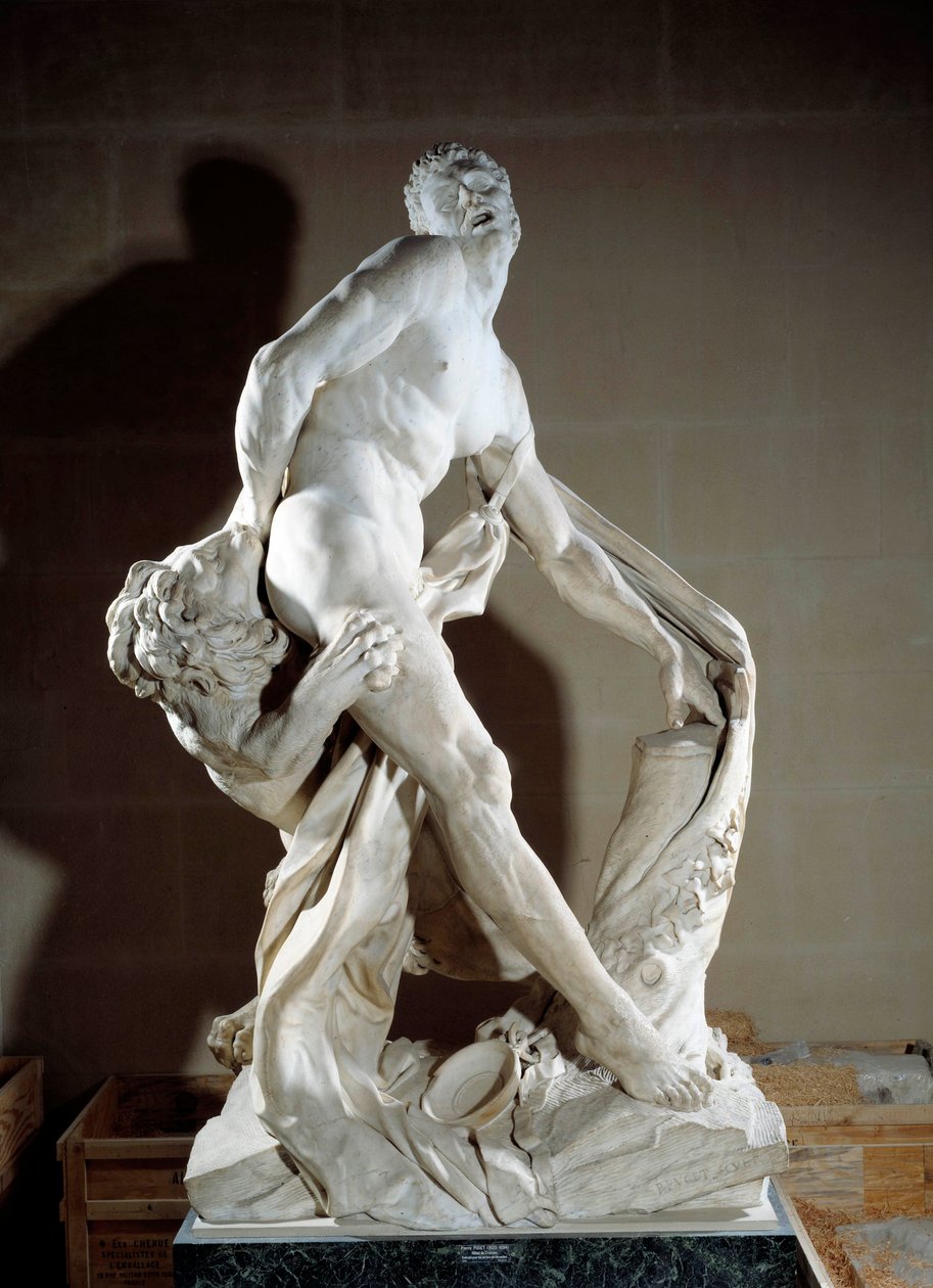 Representation of athlete Milon de Crotone by Pierre Puget