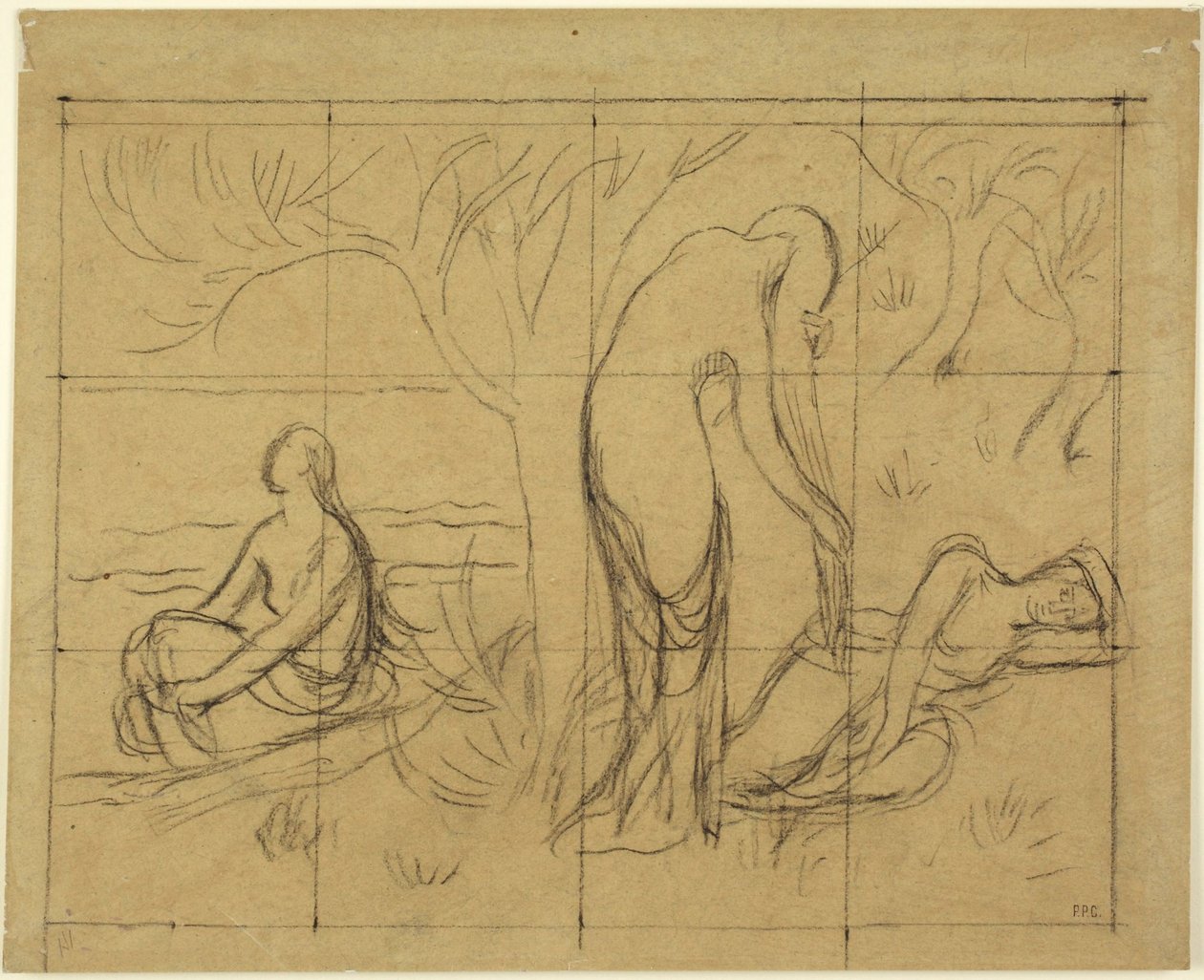 Composition Study by Pierre Puvis de Chavannes