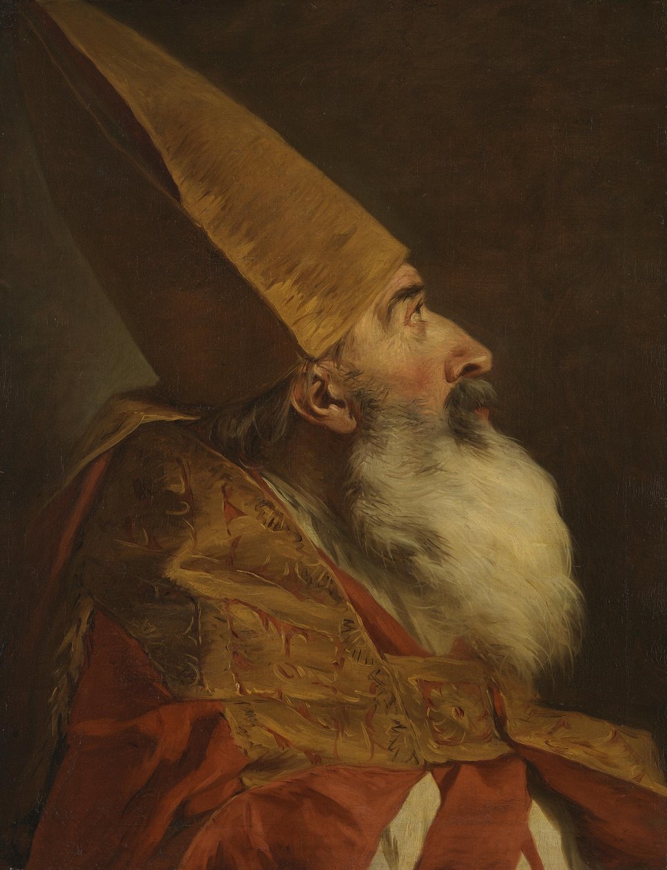 A Bishop with Mitre and Cope, Study for Saint Leontius by Pierre Subleyras