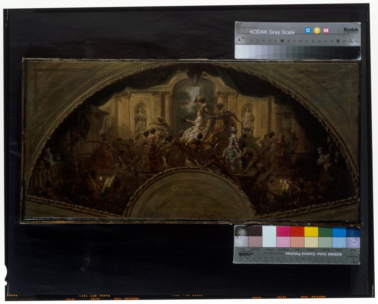 The Triumph of Harlequin and Columbine: A Design for a Fan by Pierre Subleyras