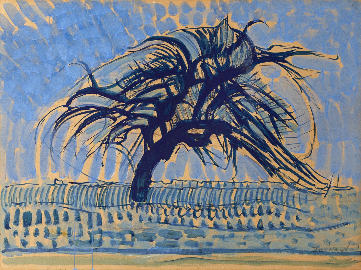 Apple Tree in Blue by Piet Mondrian: Buy fine art print