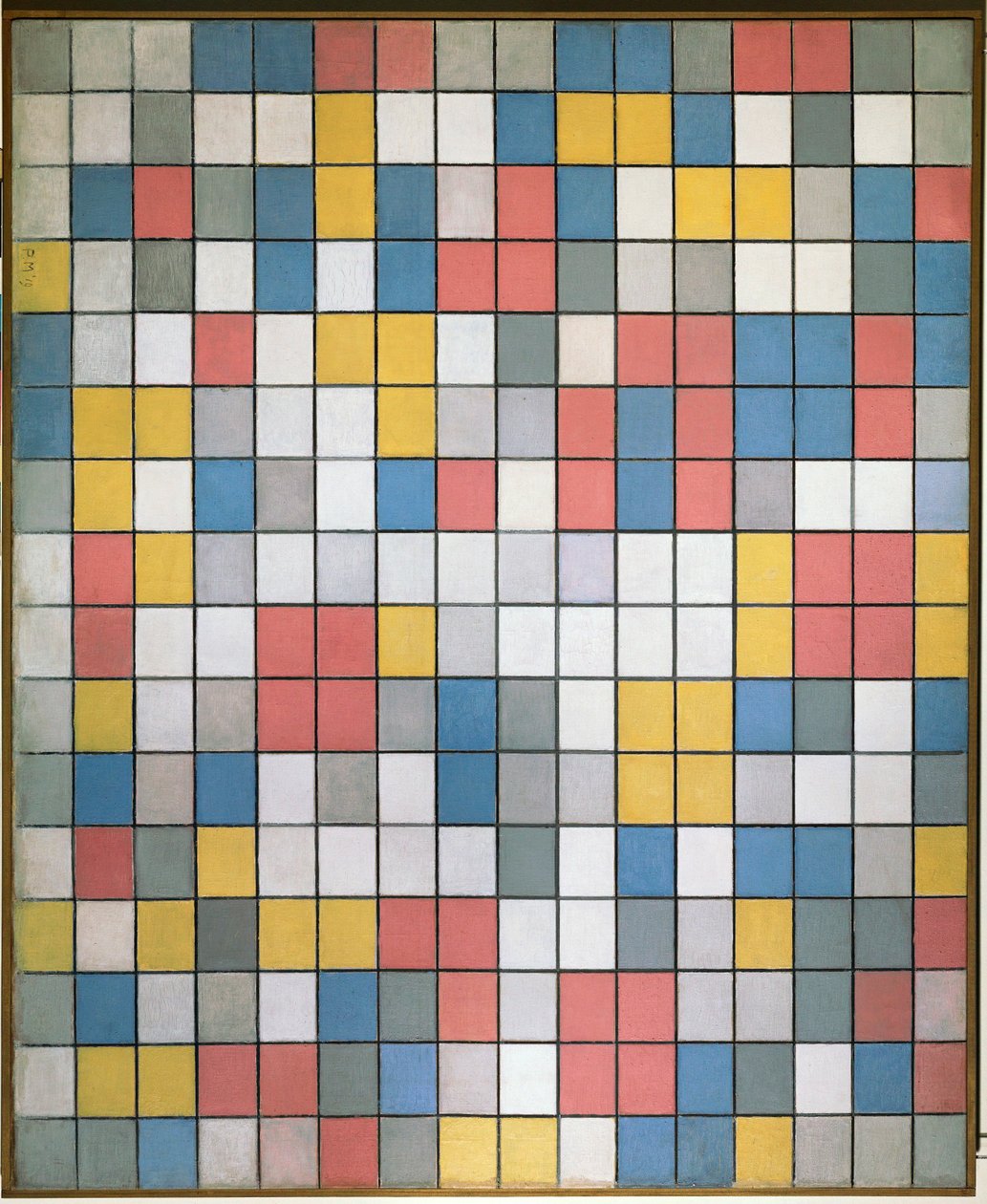 Composition with Grids: Checkerboard Composition by Piet Mondrian