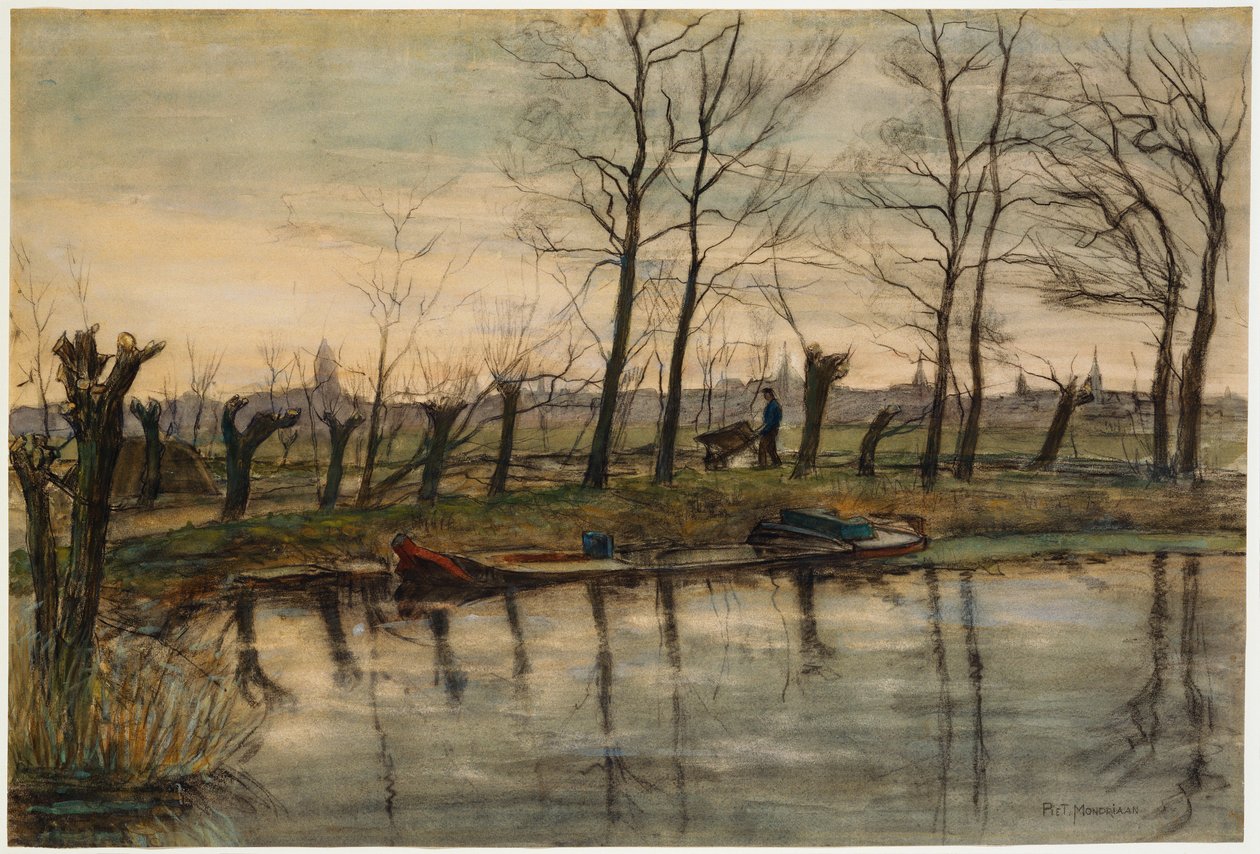 Farmer Returning to the Fields, c.1900 by Piet Mondrian