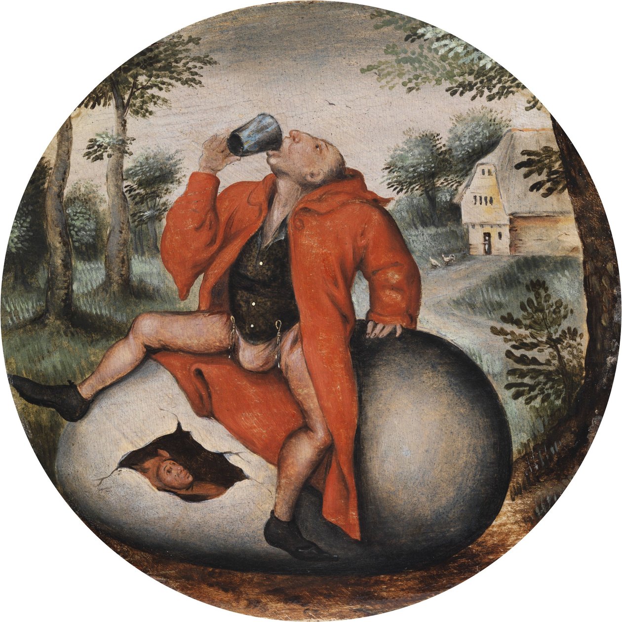 Drunkard on an Egg by Pieter Brueghel the Younger