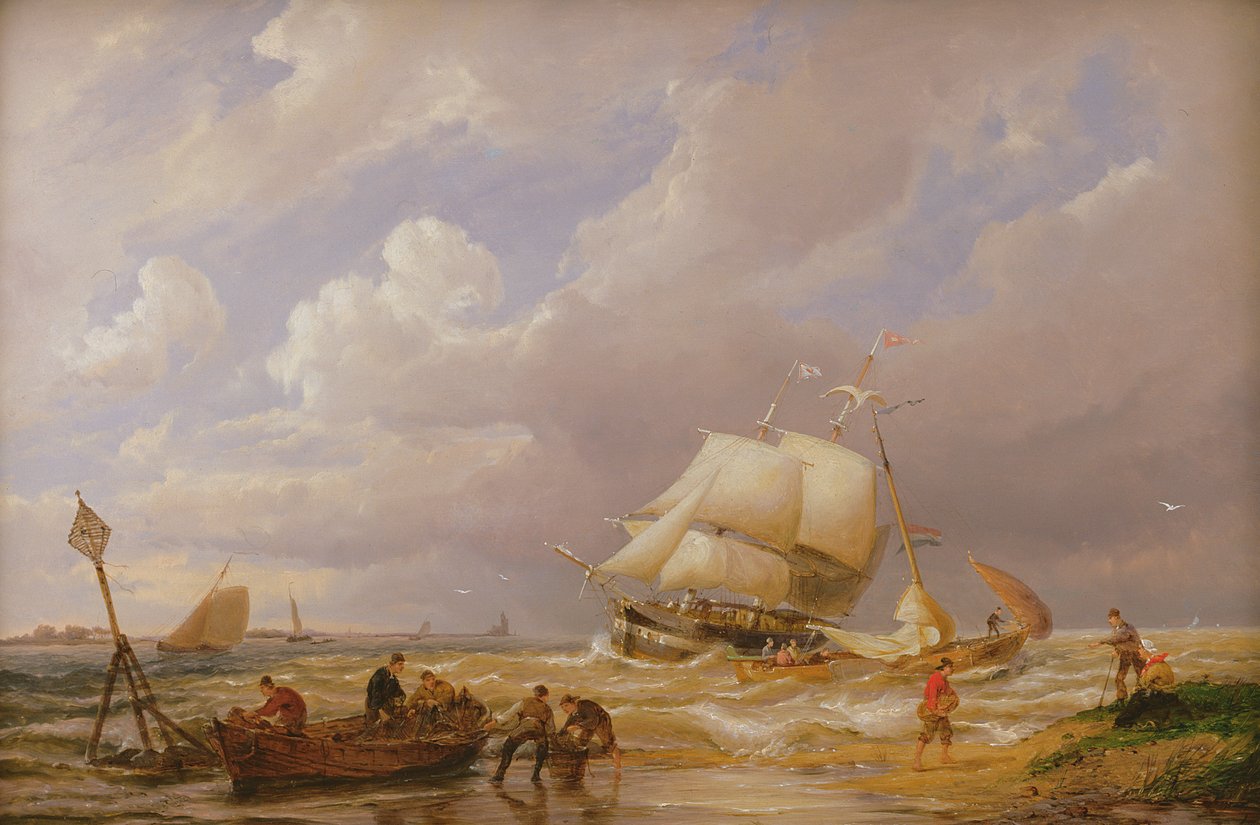 Pampas on the Zuider Zee, 19th Century by Pieter Cornelis Dommerson
