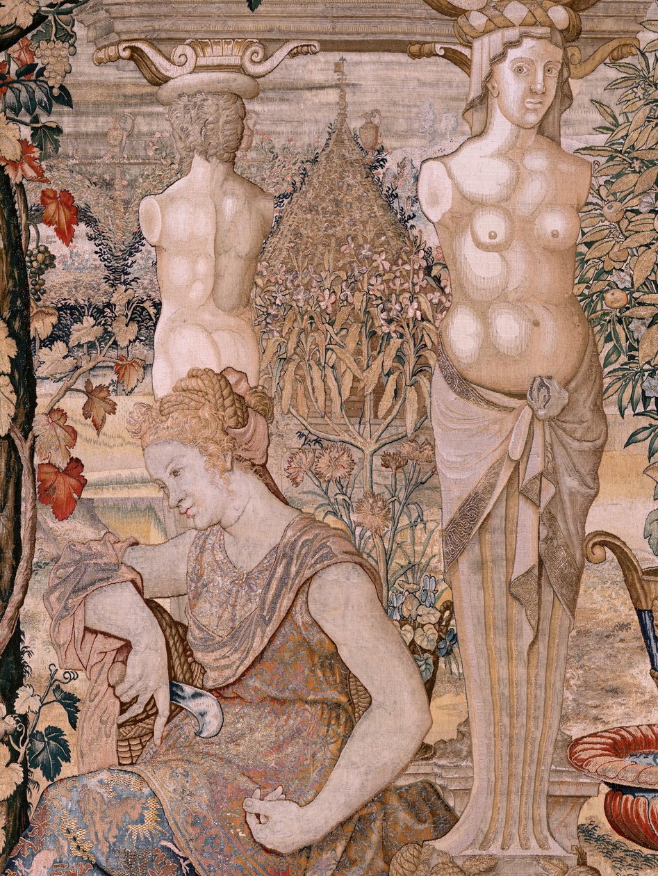 Vertumnus transformed into an old woman by Pieter (circle of) Coecke van Aelst