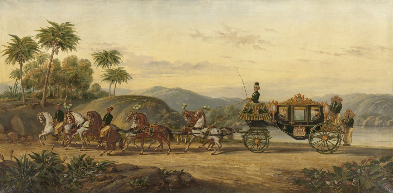 The Coach of Mangkoe Nagoro IV, c.1870 by Pieter Alardus Haaxman