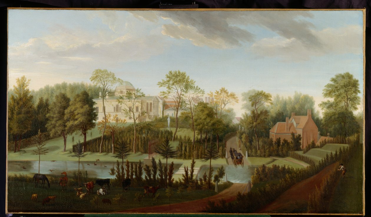 View of Chiswick House from the South-West by Pieter Andreas Rysbrack