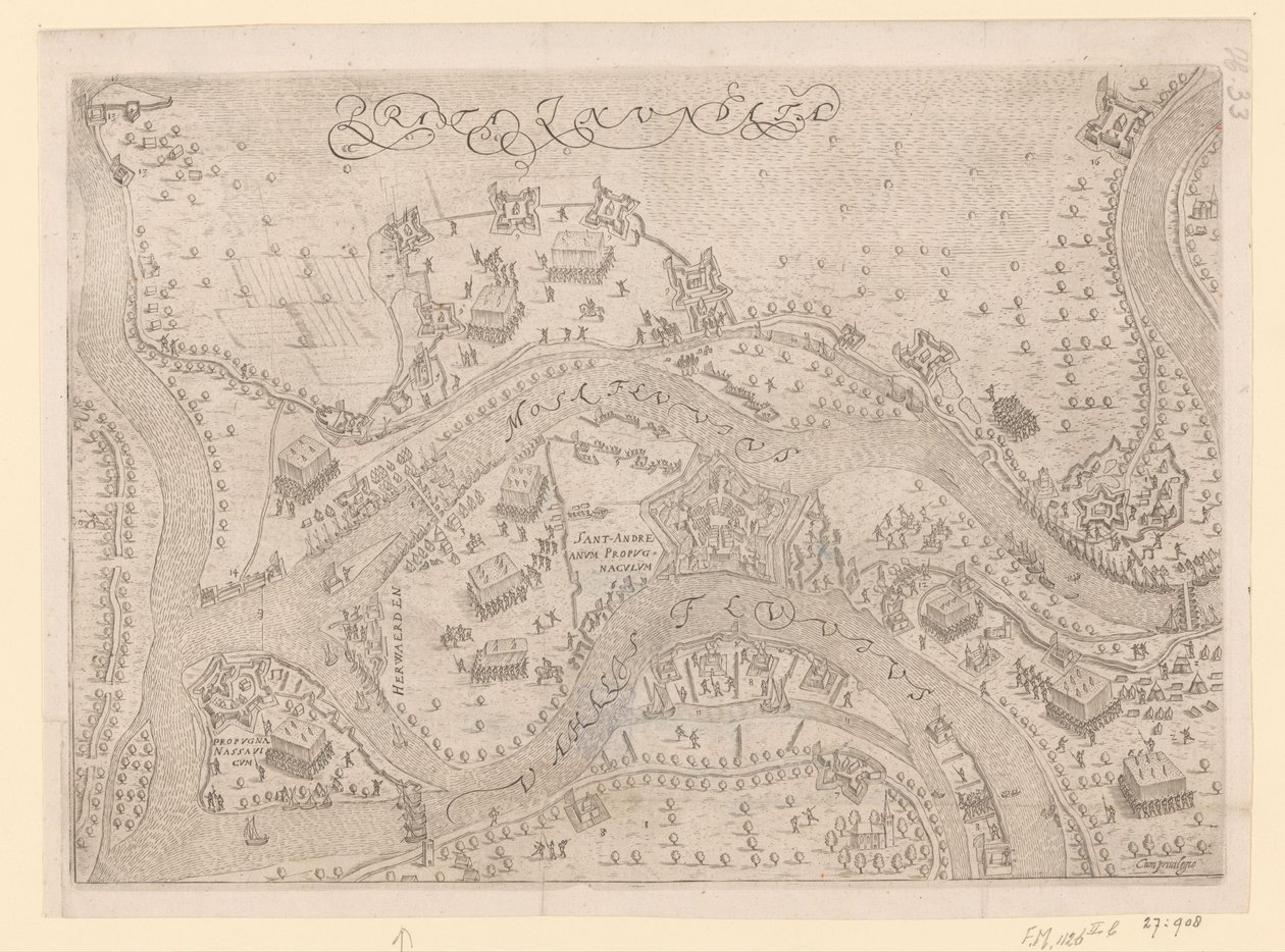 Siege and Capture of Sint-Andries by Maurice, 1600 by Pieter Bast