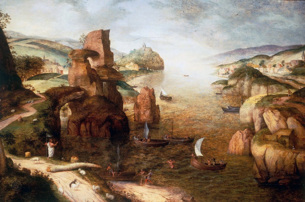 Christ and Apostles at the Sea of Galilee by Pieter Brueghel the Elder