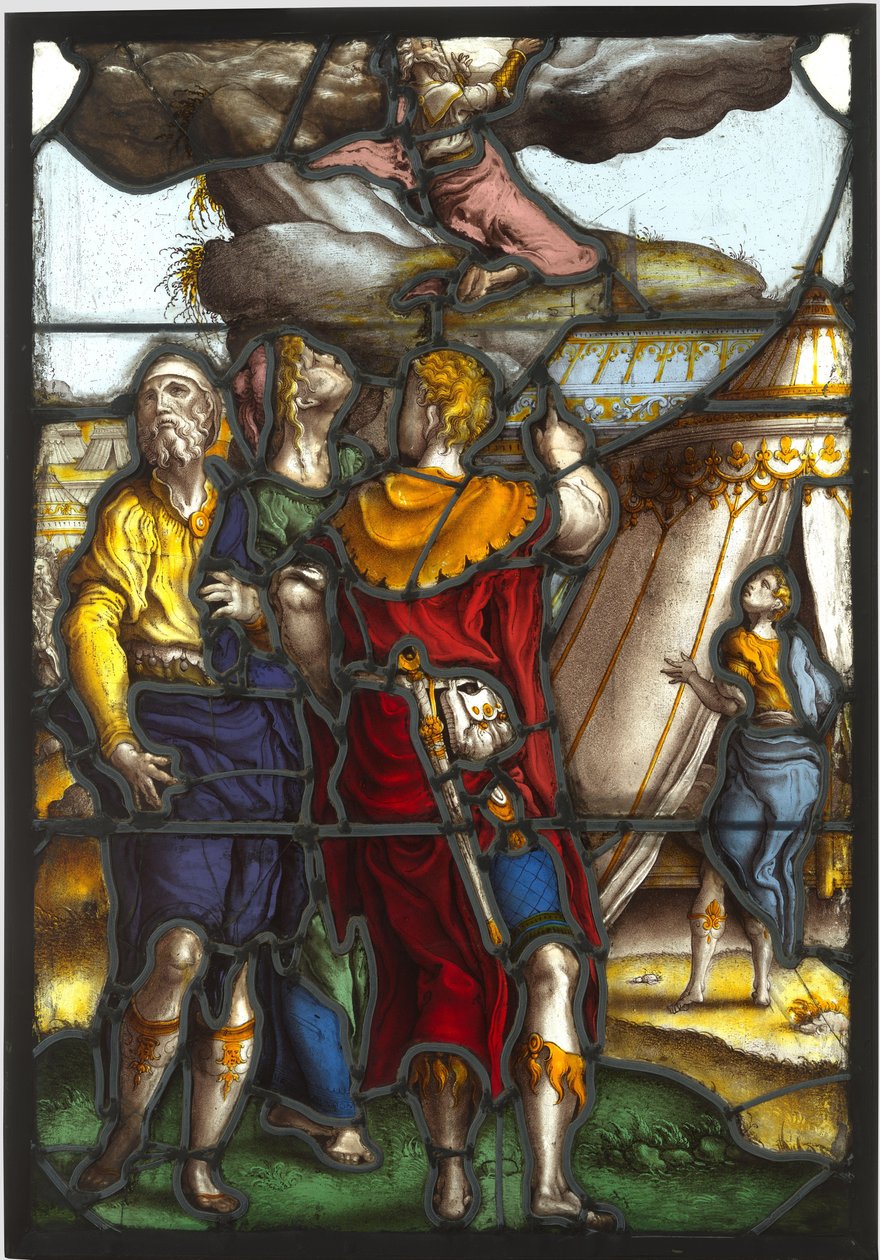 Window Depicting Moses on Mount Sinai by Pieter Coecke van Aelst (I) (circle of)