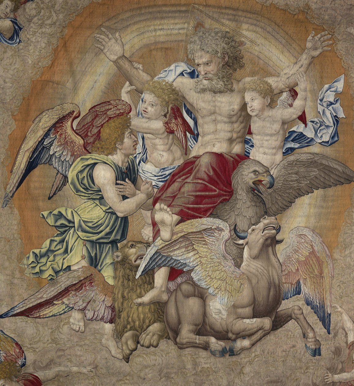 God the Father with the Symbols of the Fourth Apostles (Tetramorphos), Known as The Trinity by Pieter Coecke van Aelst